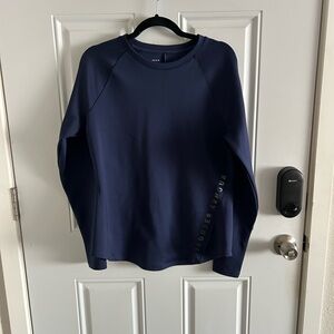 Under Armour Women Dark Blue Crewneck Sweater Coldgear